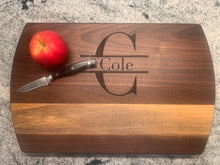 Load image into Gallery viewer, Monogram Cutting Board 11.5x18”