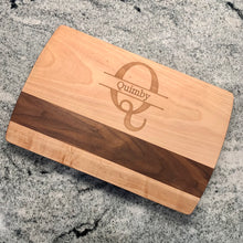 Load image into Gallery viewer, Monogram Cutting Board 11.5x18”
