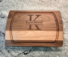Load image into Gallery viewer, Monogram Cutting Board 11.5x18”