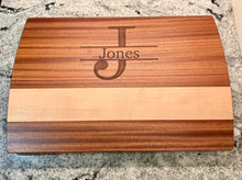 Load image into Gallery viewer, Monogram Cutting Board 11.5x18”