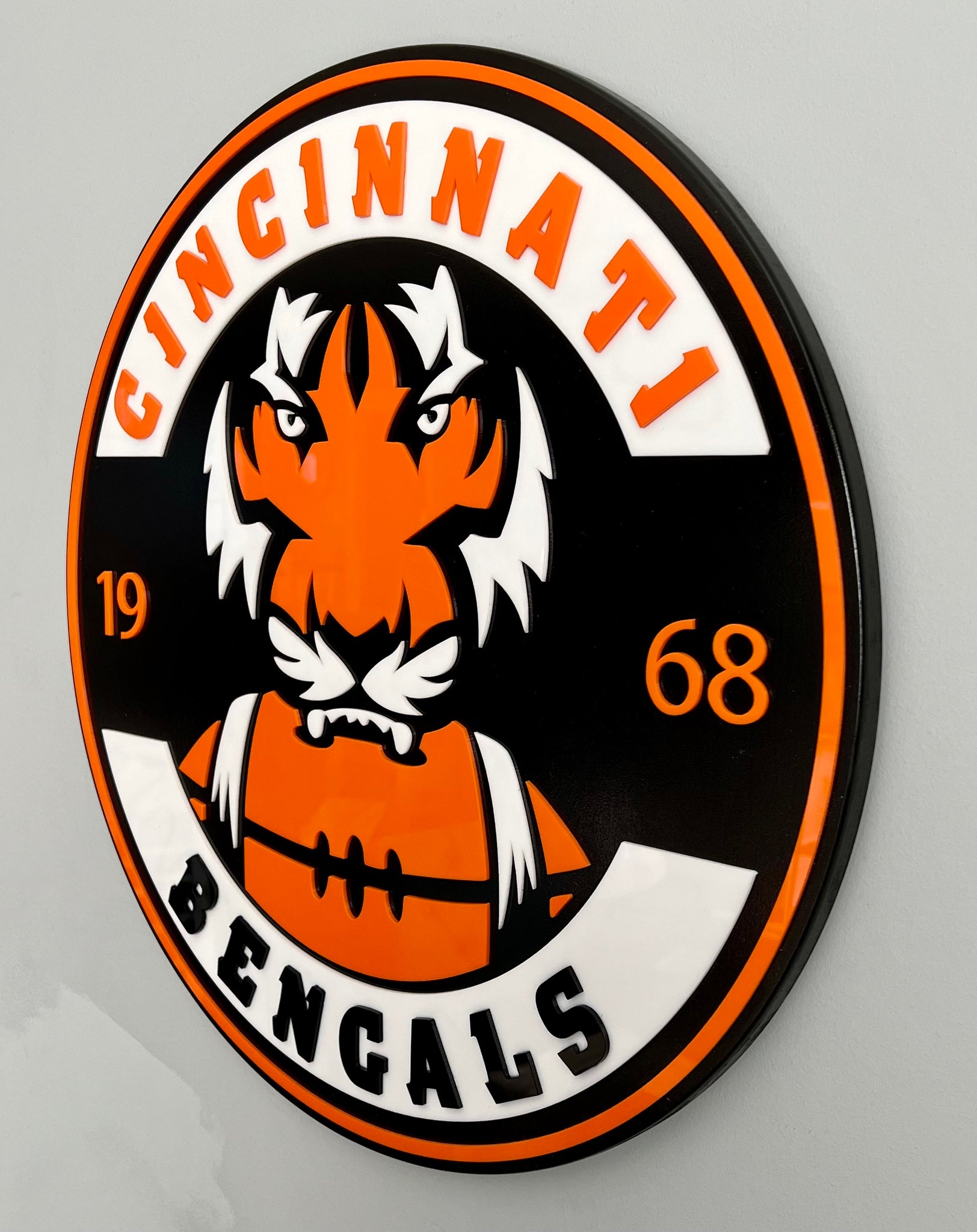 Cincinnati Bengals B WHO DEY 13ct Canvas 